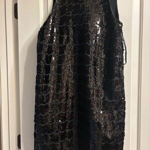 Vineyard Vines Black Sequin Dress